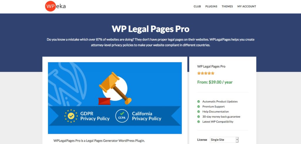 wp legal pages pro